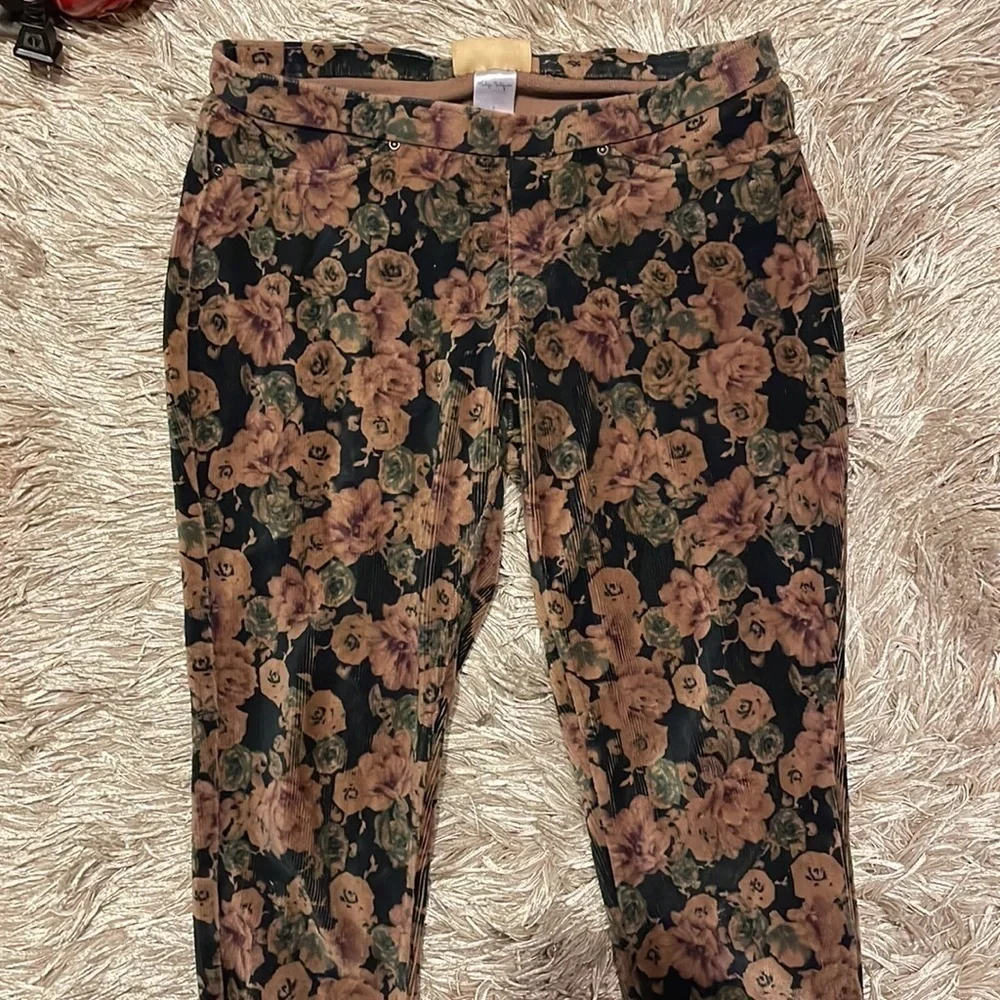 PHILIPPE Matignon Woman’s Velour Stretchy Legging‎ Jeans Size Small